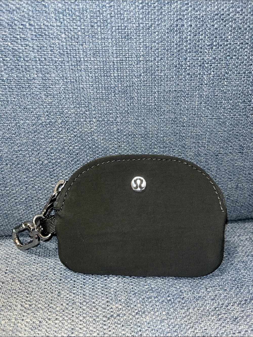 Lululemon Army Green Mini Pouch with Clip